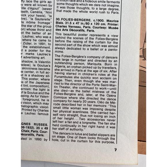 Folies Bergère, Moulin Rouge, Tu Marches, Music Hall Posters, Book Page, Paris, - Picture 4 of 5